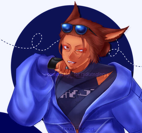 Bust Coloured Sketch Commission