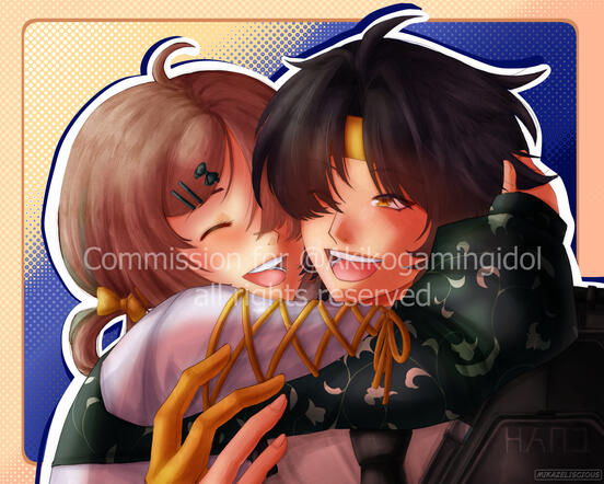Bust Full Render Two Character Yumeship Commission